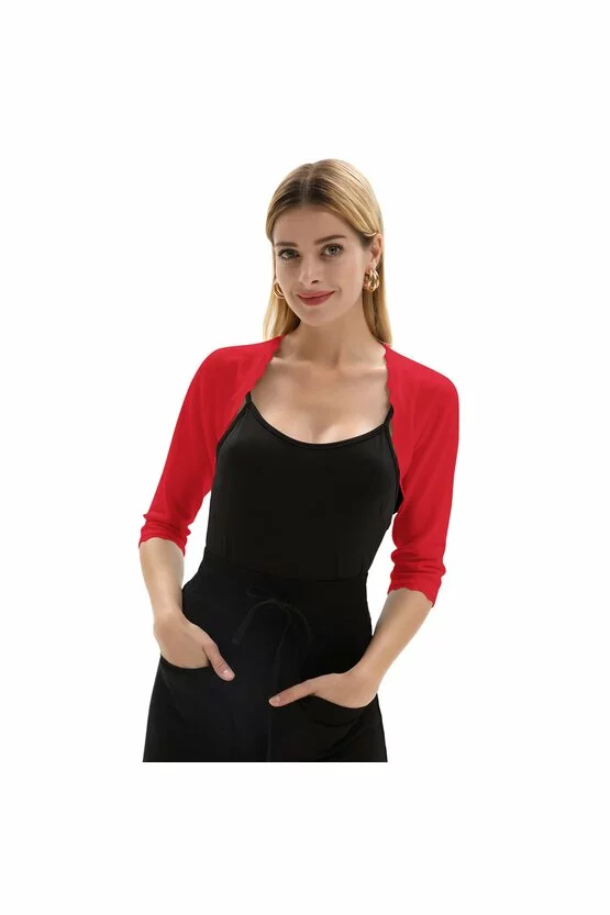 Bolero negru trei sferturi 6005