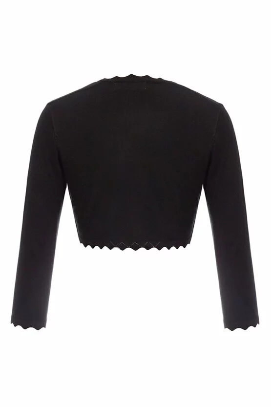Bolero negru trei sferturi 6008