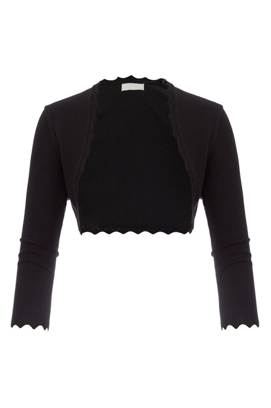 Bolero negru trei sferturi 6014