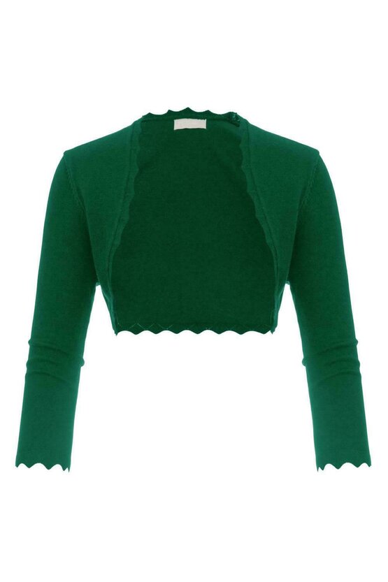 Bolero verde trei sferturi 6053