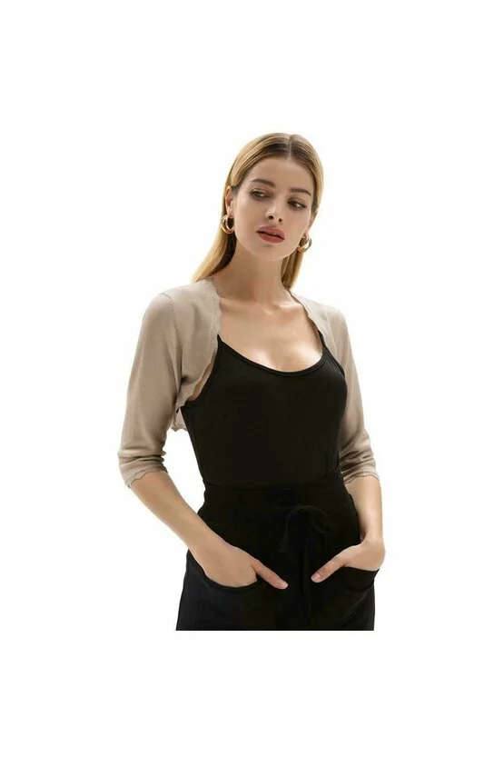 Bolero verde trei sferturi 6059
