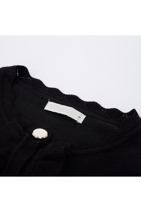 Cardigan elegant negru 6113