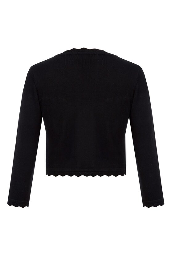 Cardigan elegant negru 6116