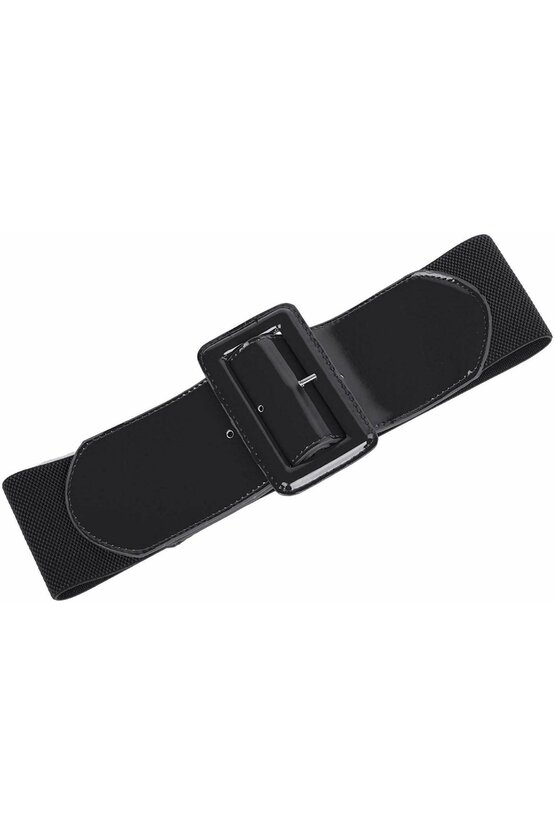 Curea lata neagra catarama patrata 5558