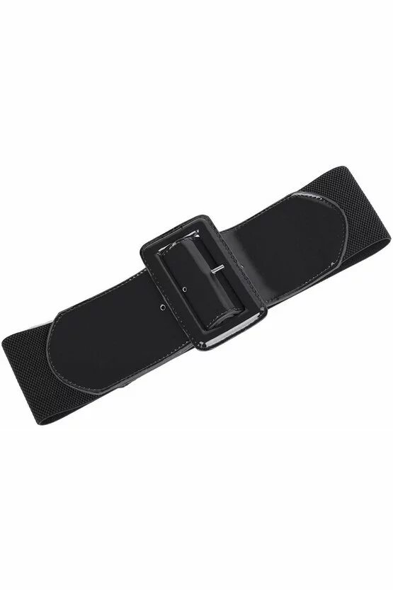 Curea lata neagra catarama patrata 5558