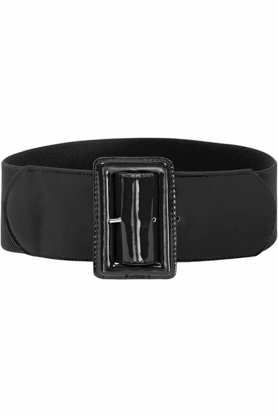 Curea lata neagra catarama patrata 5561