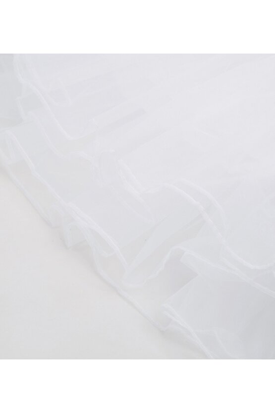Furou rochie alb din satin 4709