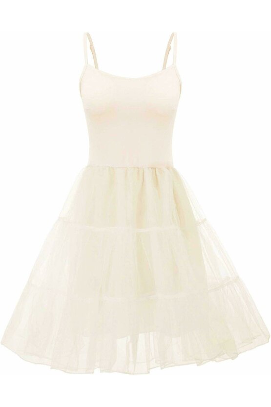 Furou rochie ivoire din satin 4745