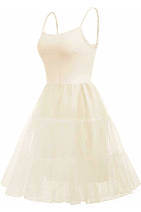 Furou rochie ivoire din satin 4748