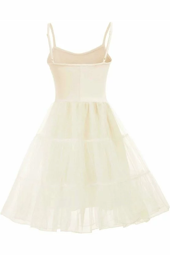 Furou rochie ivoire din satin 4757