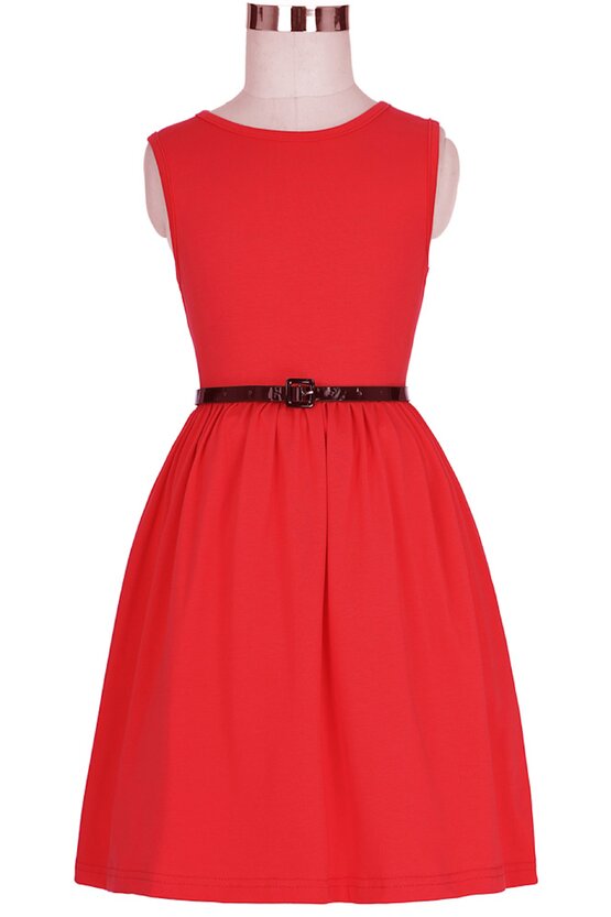 Rochie Alina rosie 4778