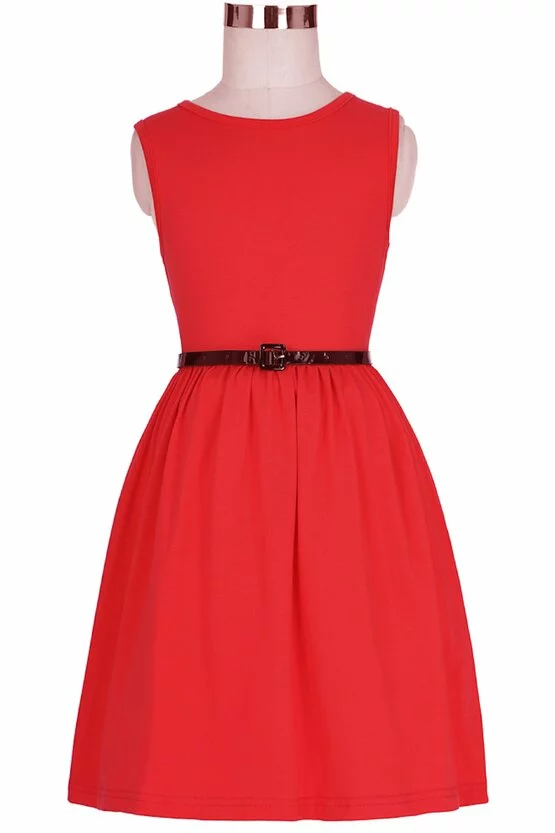 Rochie Alina rosie 4778