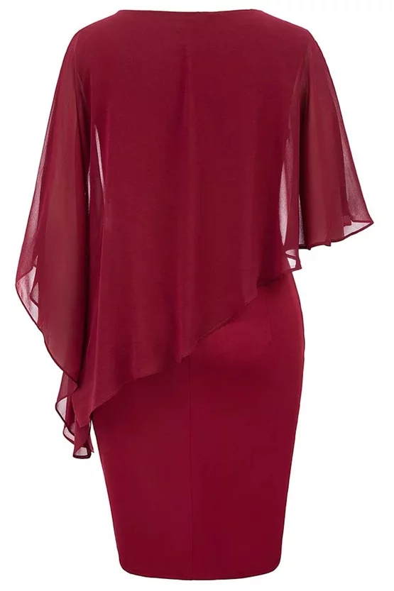 Rochie Amber grena 7361