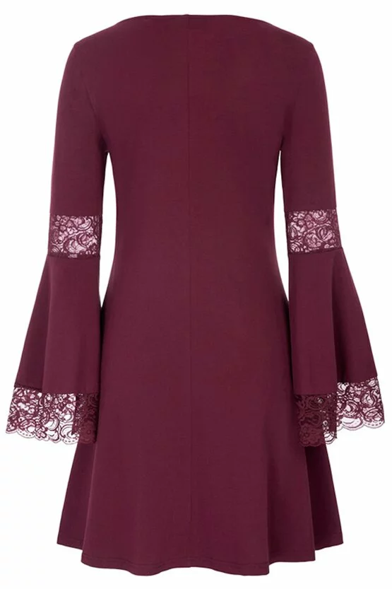 Rochie Amelia bordeaux 4379