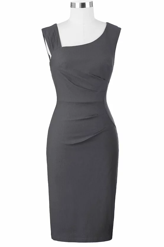 Rochie Antonia gri 3215