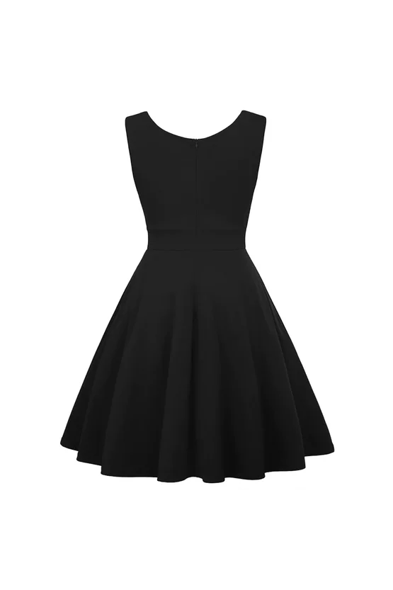Rochie retro Busty neagra 7328