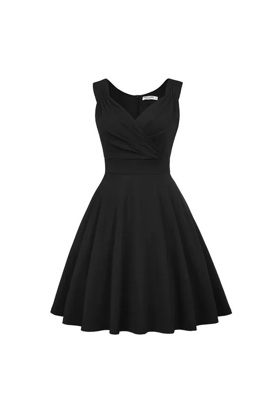 Rochie retro Busty neagra 7331