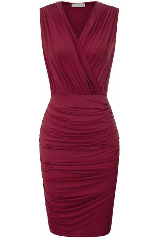 Rochie Chloe grena 6371