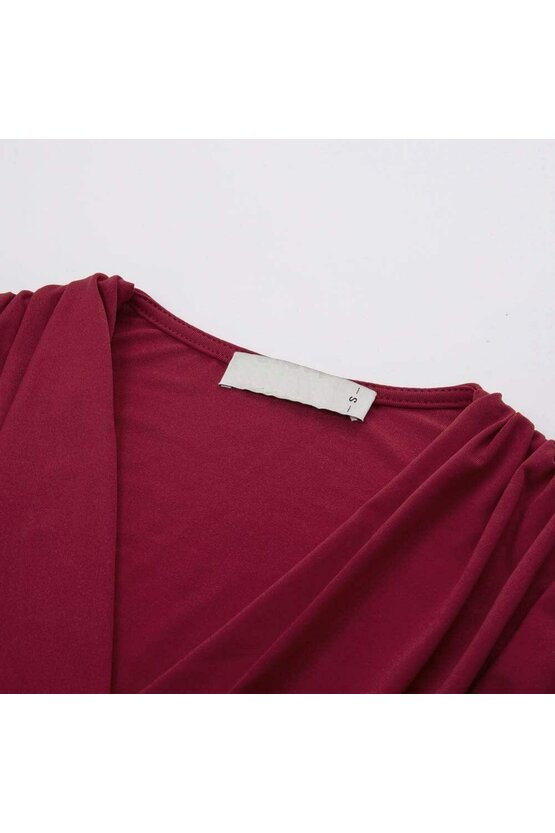Rochie Chloe grena 6374