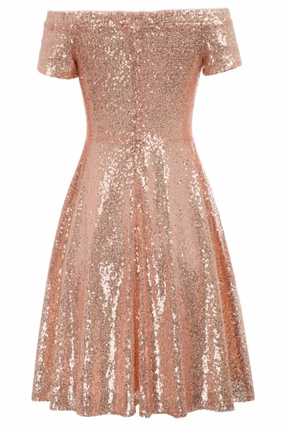 Rochie Gloria roz 6491