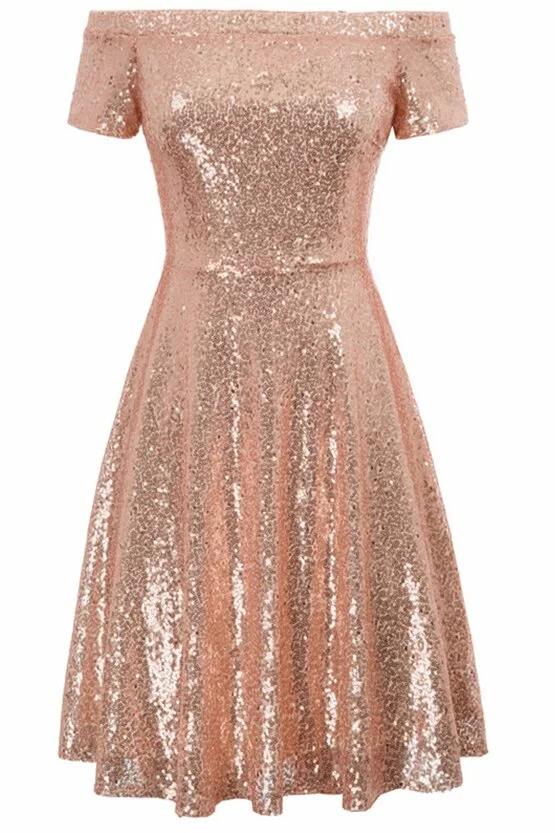 Rochie Gloria roz 6497