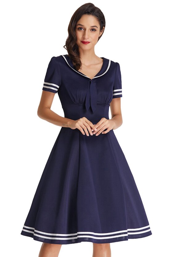 Rochie Irina abastru inchis 3002