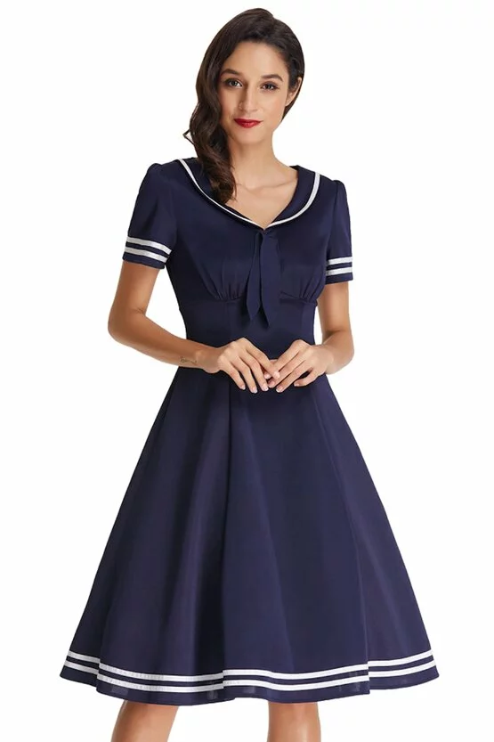 Rochie Irina abastru inchis 3002