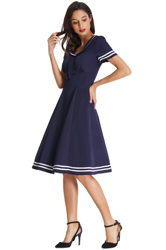 Rochie Irina abastru inchis 3005
