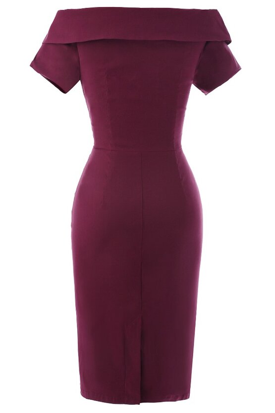 Rochie Iulia bordeaux 2927