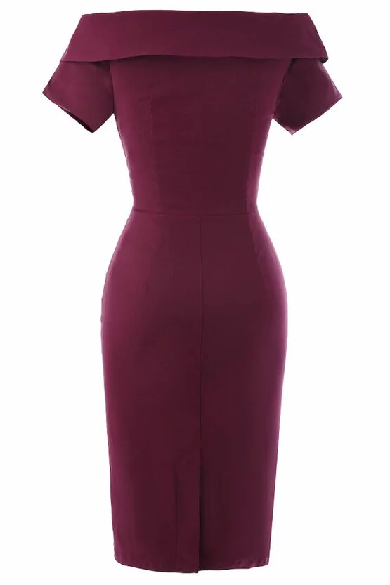 Rochie Iulia bordeaux 2927