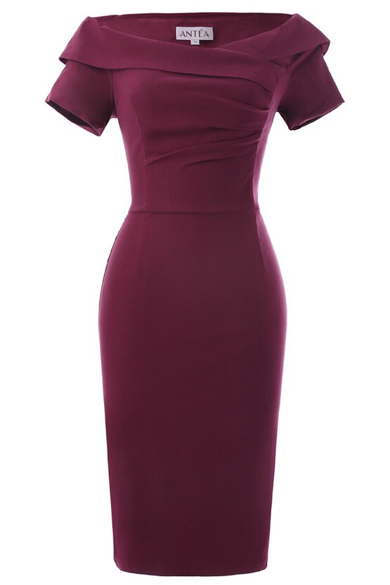 Rochie Iulia bordeaux 5741