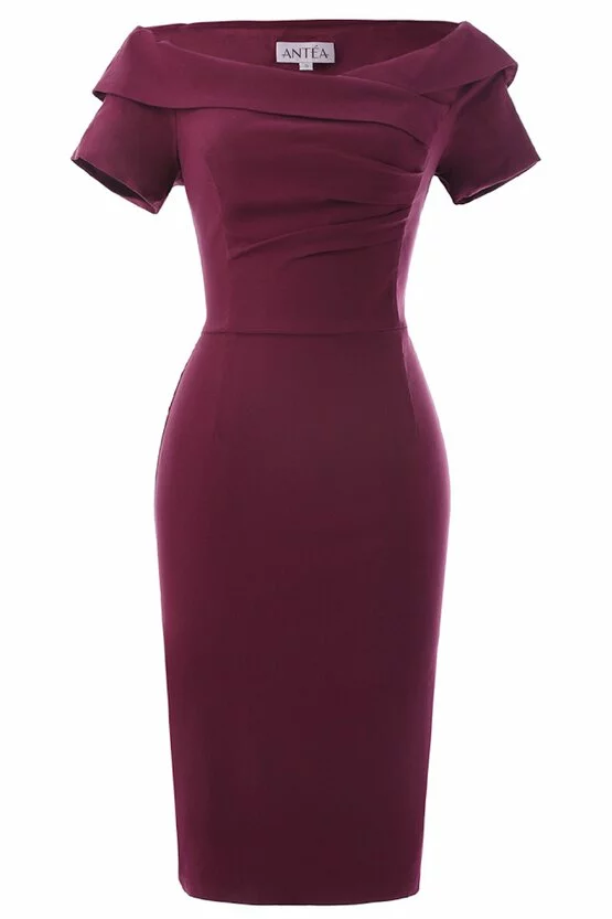 Rochie Iulia bordeaux 5741