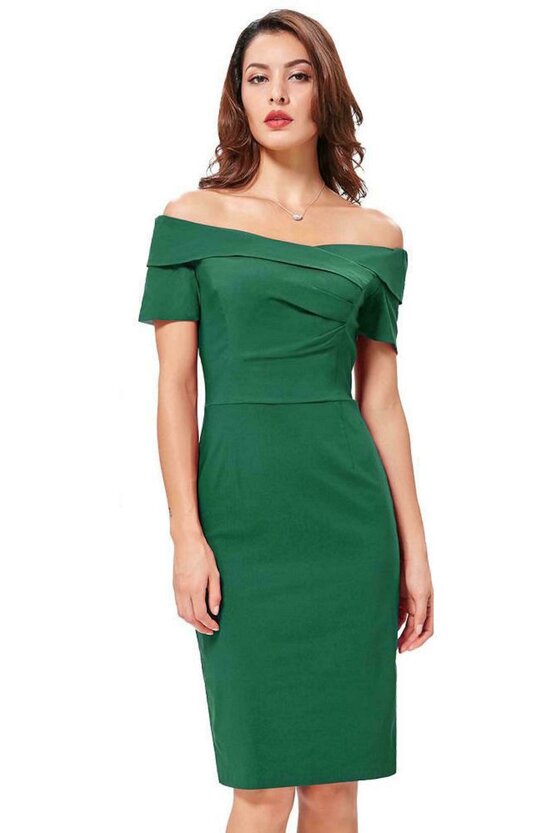Rochie Iulia verde inchis 2942