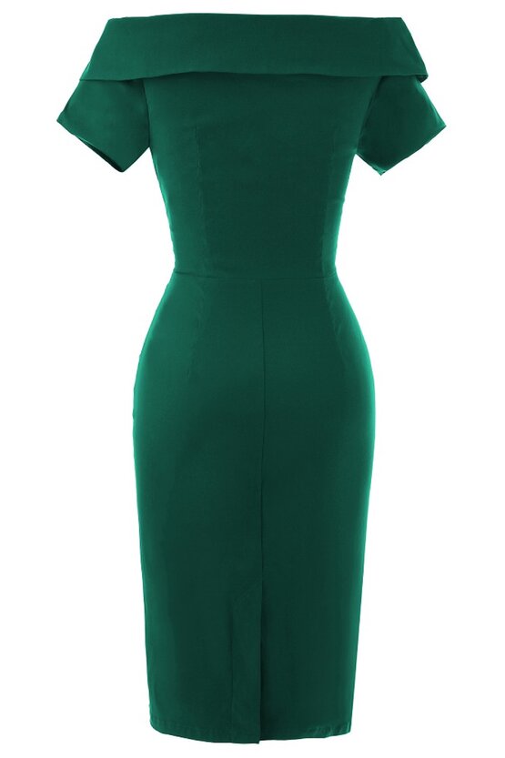 Rochie Iulia verde inchis 2966