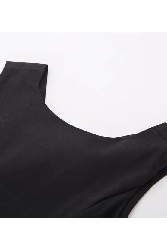 Rochie Karina alba cu flori negre 5177
