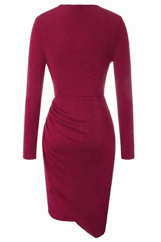 Rochie Lilly bordeaux 6671