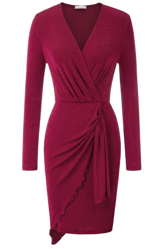 Rochie Lilly bordeaux 6677