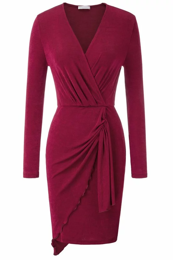 Rochie Lilly bordeaux 6677