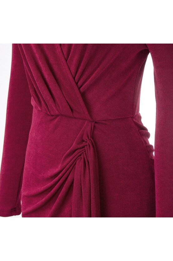 Rochie Lilly bordeaux 6680