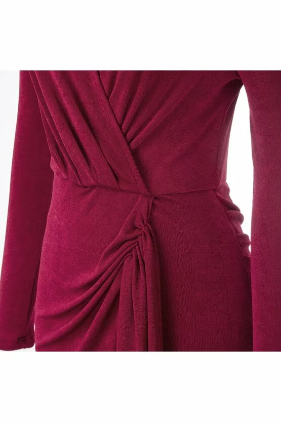 Rochie Lilly bordeaux 6680