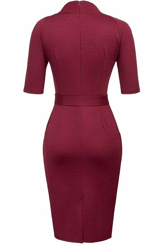 Rochie Maya bordeaux 4313