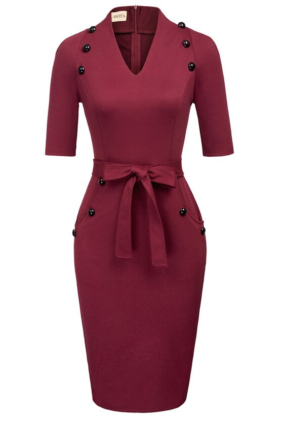 Rochie Maya bordeaux 5861