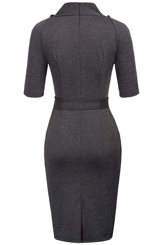 Rochie Maya gri 4301