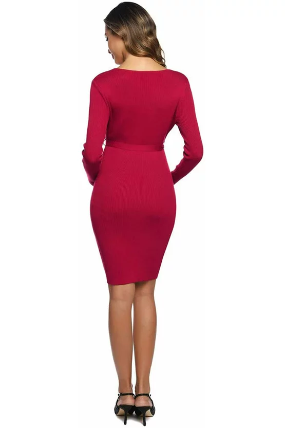 Rochie Mommy roșie 7172