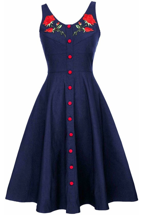 Rochie Napoli albastra 3638