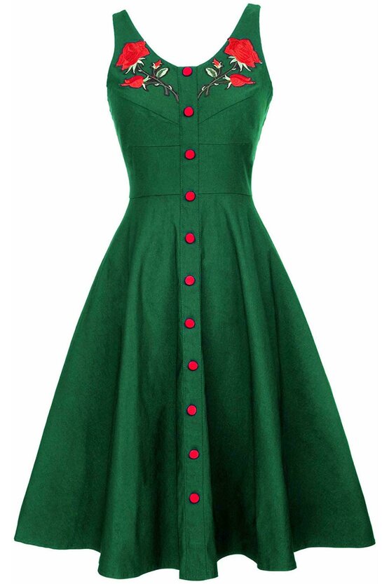 Rochie Napoli verde 3611