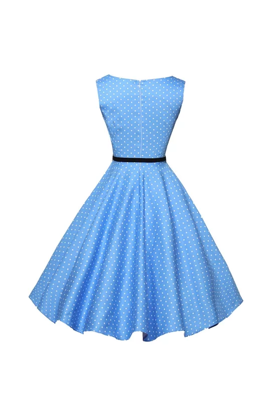 Rochie retro Cleo albastra 7199