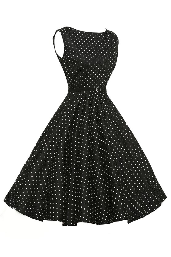 Rochie retro Margareta neagra 3959