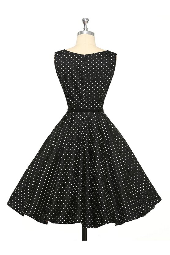 Rochie retro Margareta neagra 3968