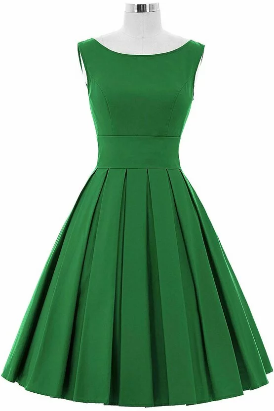 Rochie retro Maria verde 2678